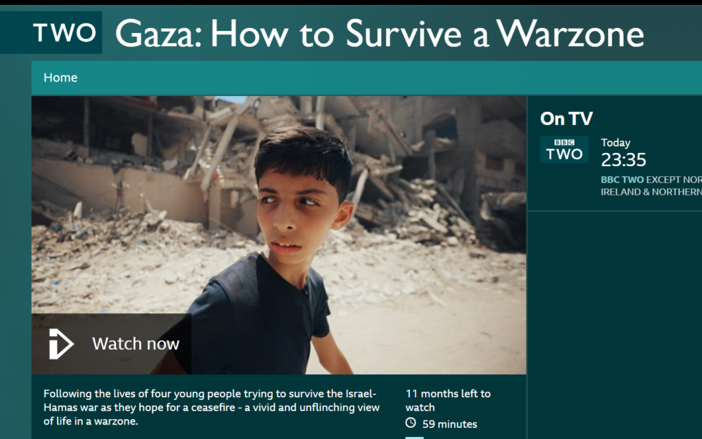 Screenshot: BBC