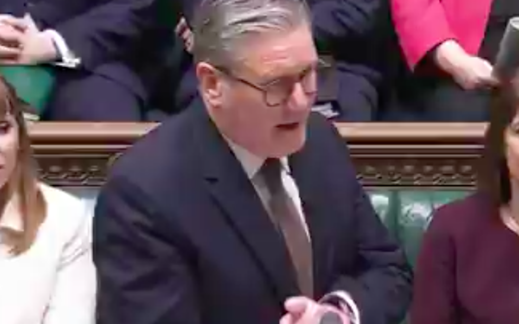 Keir Starmer at PMQs