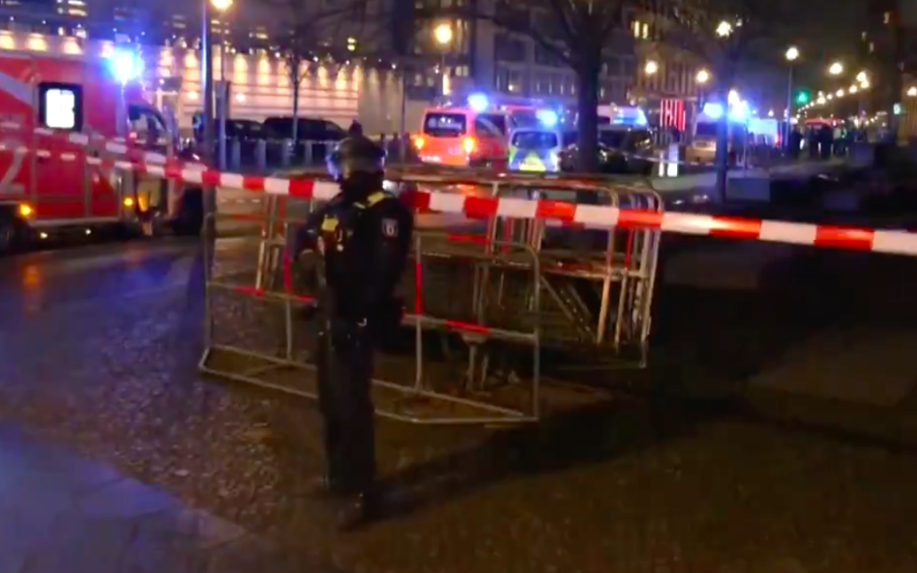 Scene after Berlin stabbing attack