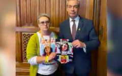 Mandy Damari with Nigel Farage Mandy Damari with Nigel Farage