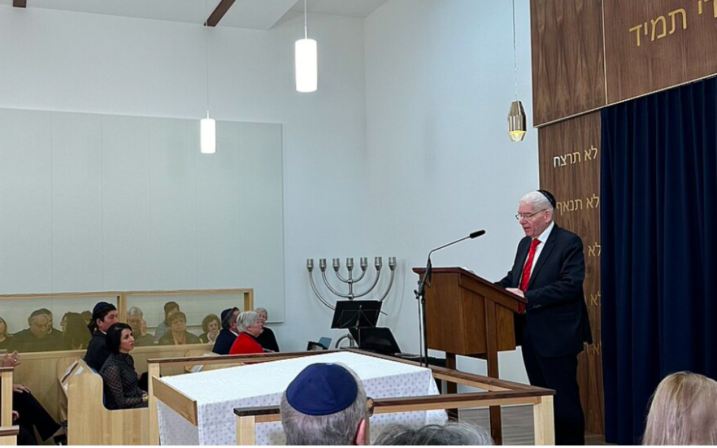 President Josef Schuster at the opening of the New Synagogue in Magdeburg
