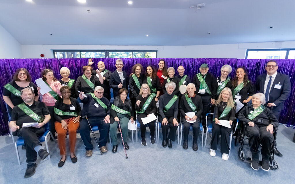 Singing for Memory group in Stanmore at Jewish Care's Singing for Joy competition. Pic: Justin Grainge