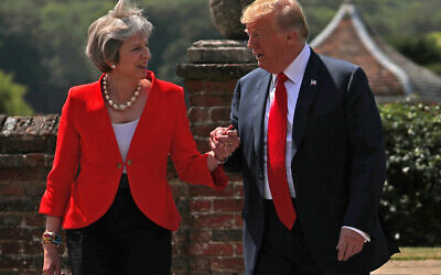 Theresa May and Donald Trump