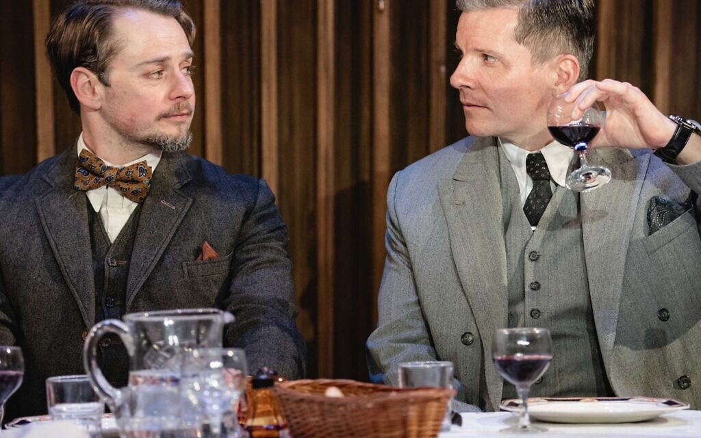 Alexander Waldmann as Joseph Haffmann and Nigel Harman as Otto Abetz. Photo:  Mark Senior