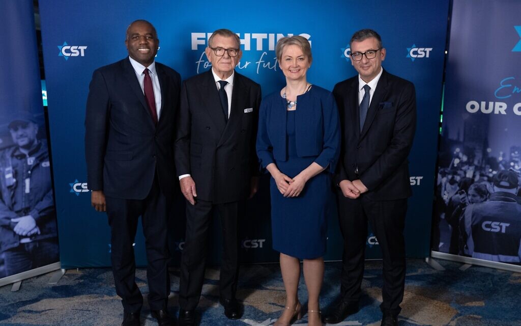 David Lammy, Sir Gerald Ronson, Yvette Cooper and Mark Gardner (C) Blake Ezra Photography 2024