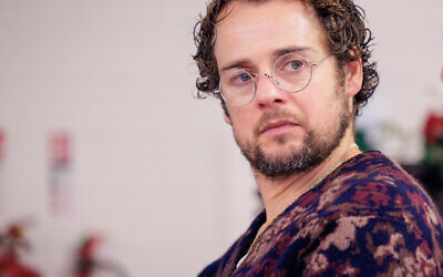 Alex Waldmann in rehearsals for Farewell Mr Haffmann