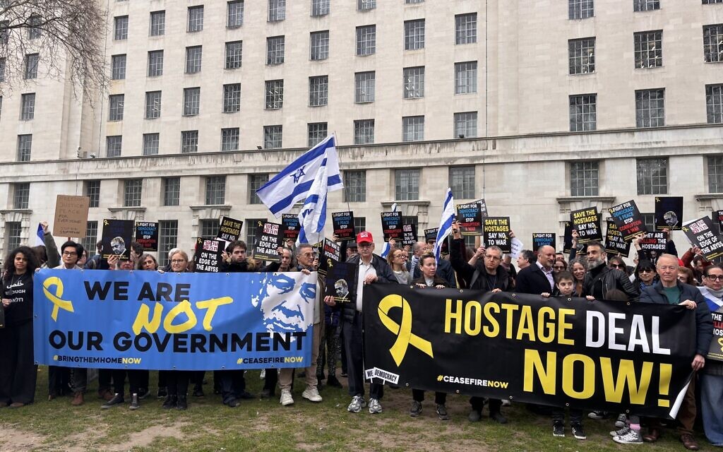 We Democracy protest in London against the Netanyahu Government