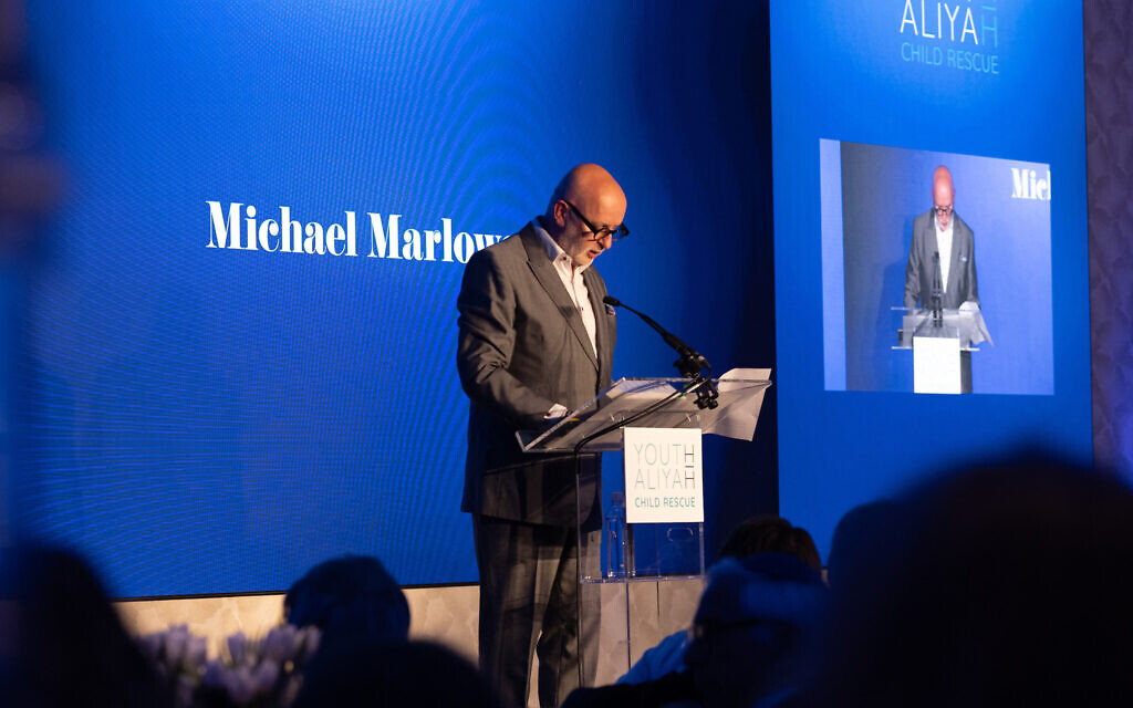 Michael Marlowe at dinner for Youth Aliyah Child Rescue, March 2025 (C) Blake Ezra Photography 2024