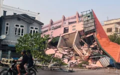 Rescue workers search through the rubble for survivors following the devastating 7.7 magnitude earthquake in Myanmar on 28 March 2025. The disaster has killed thousands and displaced millions. (Photo: World Jewish Relief) Rescue workers search through the rubble for survivors following the devastating 7.7 magnitude earthquake in Myanmar on 28 March 2025. The disaster has killed thousands and displaced millions. (Photo: World Jewish Relief)