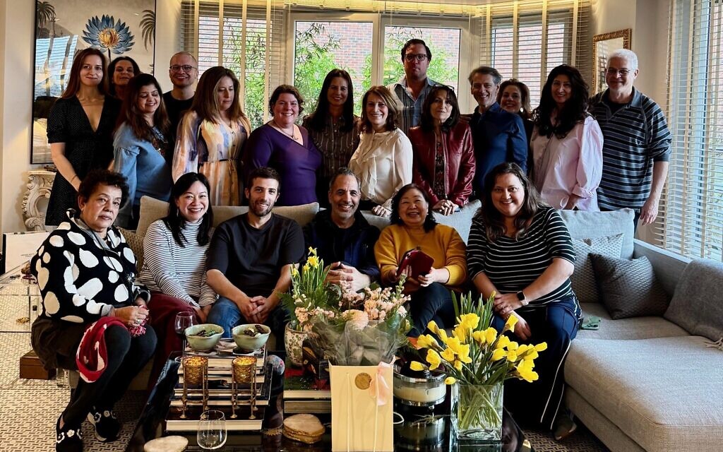 Yotam Ottolenghi (centre) with members of the North London Ottolenghi Cooking Club