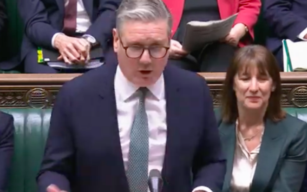 Keir Starmer at PMQs
