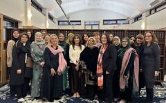 Jewish-and-Muslim-Women., including Laura Marks, at a 2025 Iftar event Jewish-and-Muslim-Women., including Laura Marks, at a 2025 Iftar event