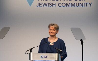 Yvette Cooper, as Home Secretary ar CST Fundraising Dinner 2025. (C) Blake Ezra Photography