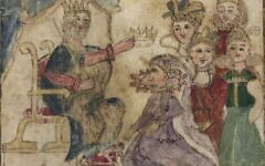 Coronation of Esther. Pic: National Library of Israel Coronation of Esther. Pic: National Library of Israel