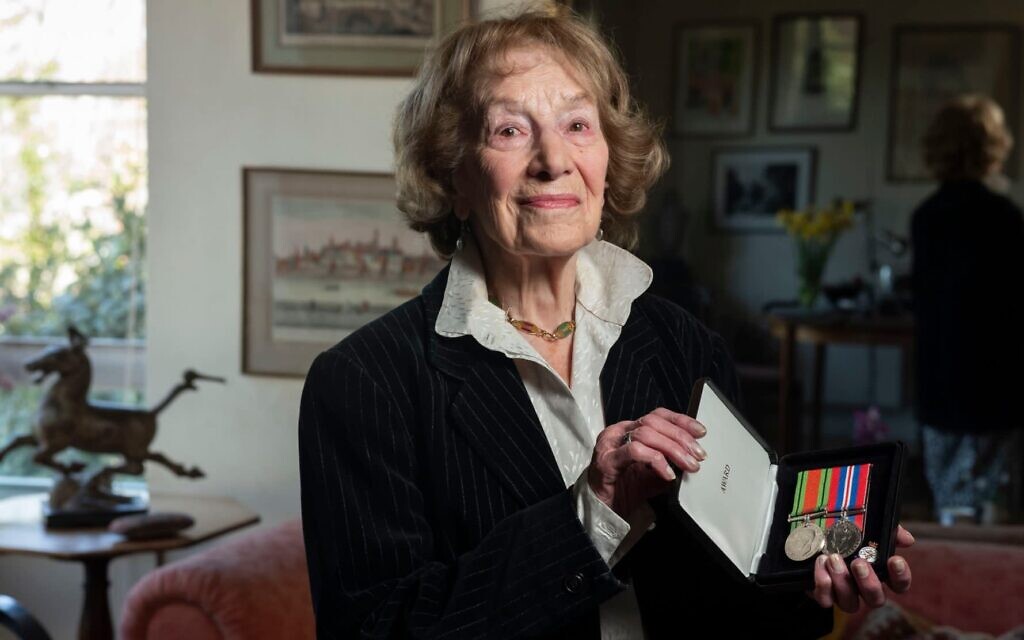 Ruth Klauber, 101, has been given two medals in recognition of her service in the WAAF. Photo Credit: Jeff Gilbert