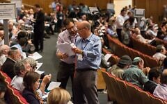 A previous World Zionist Congress meeting A previous World Zionist Congress meeting