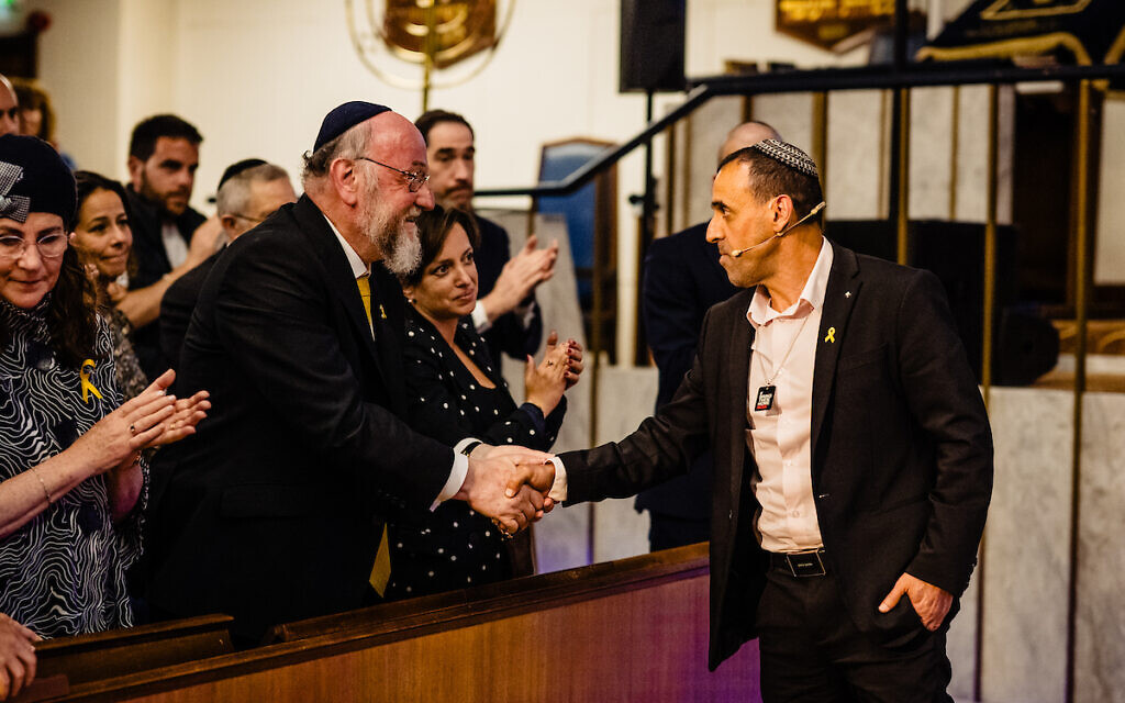 Blake Ezra Photography/UJIA 
Eli Sharabi. St. John's Wood synagogue Monday 28 April 2025