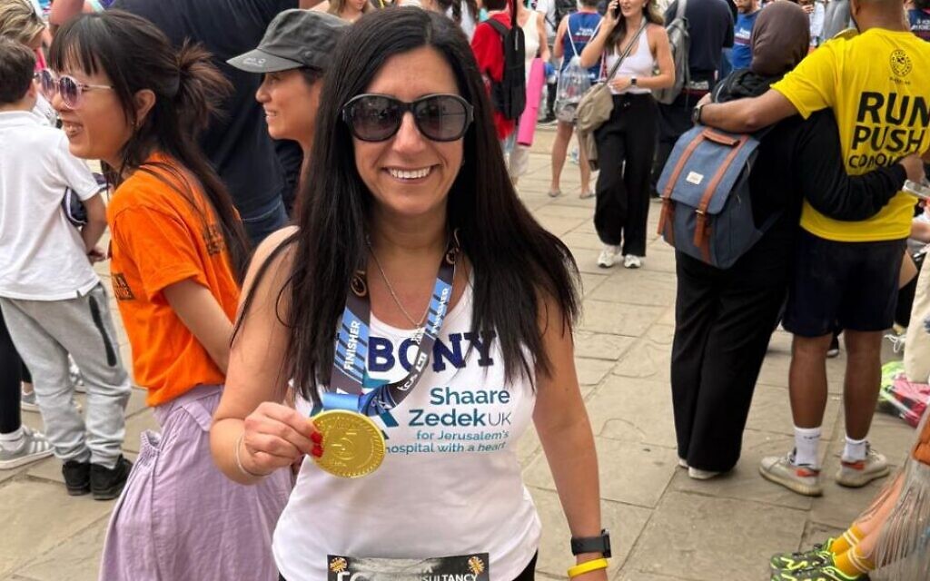 Ebony Soltani-James ran for Shaare Zedek UK
