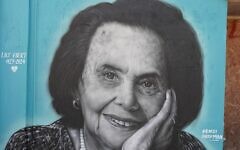 A new mural of Holocaust survivor Lily Ebert on Golders Green Road, painted by Israeli artist Benzi Brofman. A new mural of Holocaust survivor Lily Ebert on Golders Green Road, painted by Israeli artist Benzi Brofman.