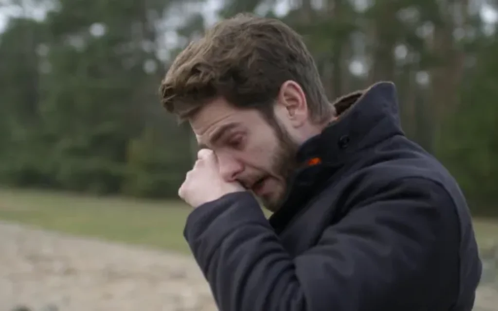 Andrew Garfield at Treblinka honouring his aunts