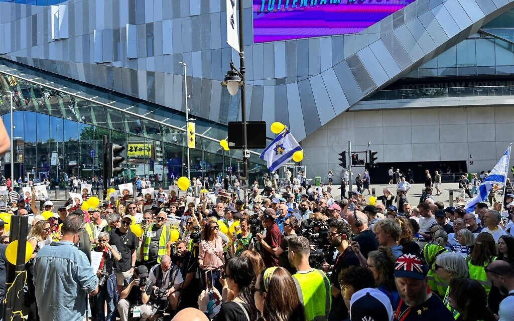 Crowds part to greet Emily Damari at WhiteHart Lane. Pic: Michelle Rosenberg