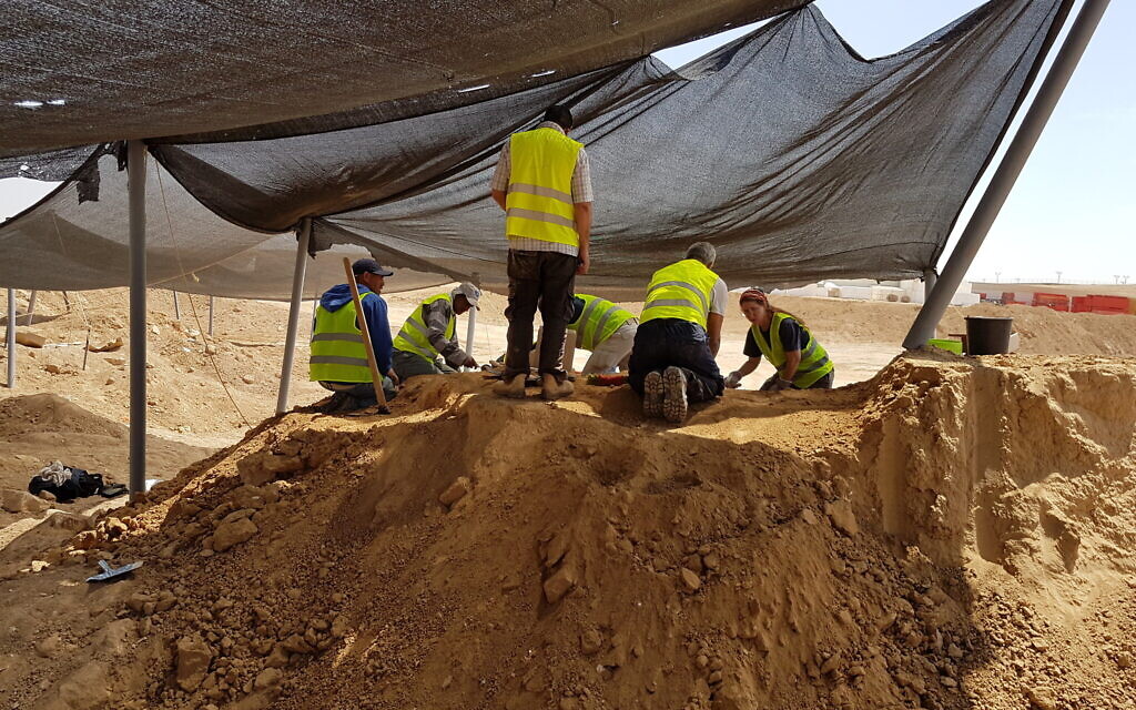 The excavation area. Photo: Svetlana Talis, Israel Antiquities Authority.