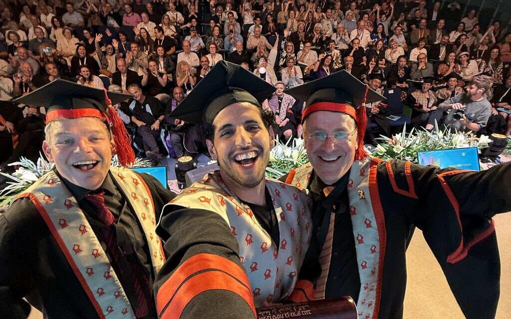 Nuseir Yassin receives honorary doctorate at Ben-Gurion University of the Negev. Photo credit: X (@nasdaily)