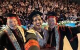 Nuseir Yassin receives honorary doctorate at Ben-Gurion University of the Negev. Photo credit: X (@nasdaily)