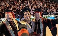Nuseir Yassin receives honorary doctorate at Ben-Gurion University of the Negev. Photo credit: X (@nasdaily) Nuseir Yassin receives honorary doctorate at Ben-Gurion University of the Negev. Photo credit: X (@nasdaily)