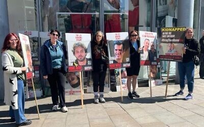 Hope is Mandatory calendar team gather in support of hostages still held in Gaza