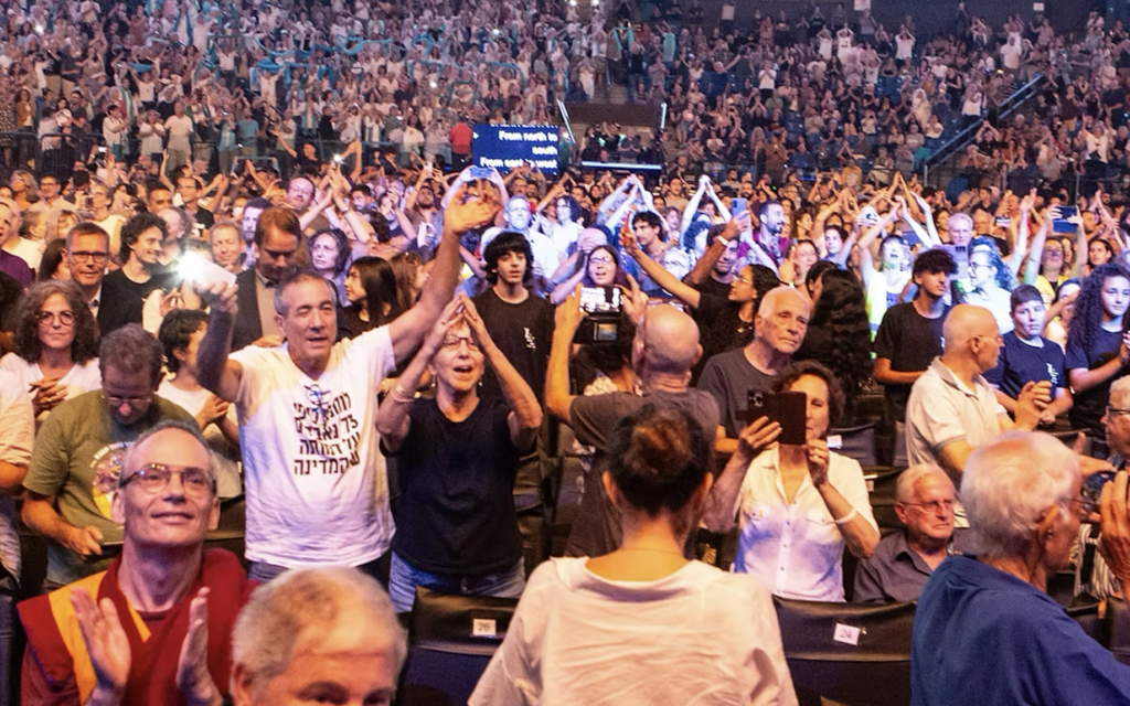 Thousands attend the It’s Time People’s Peace Summit in Jerusalem. Photo Credit: It’s Time / Mati Milstein