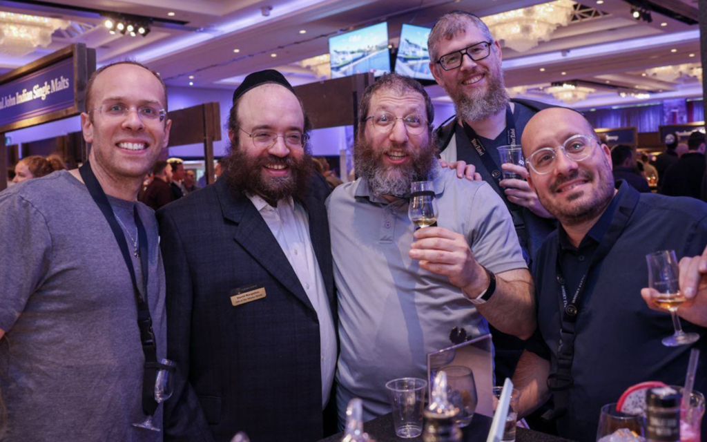 A group of American whisky fans who flew to London specially for the Whisky Event