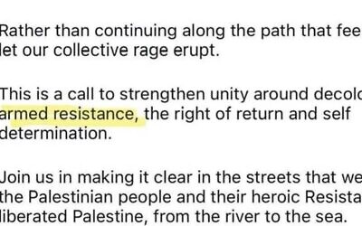 The group urged followers to join a Saturday protest and let their “collective rage erupt”, rallying around what it described as a struggle for decolonisation, the right of return and use of force.