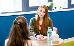 Young person receiving support in one-to-one session with a Jami mental health practitioner Young person receiving support in one-to-one session with a Jami mental health practitioner
