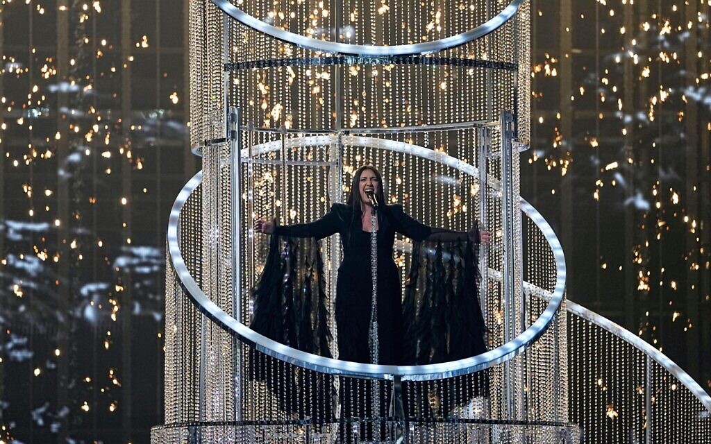 Israel's Yuval Raphael at the 2025 Eurovision Song Contest