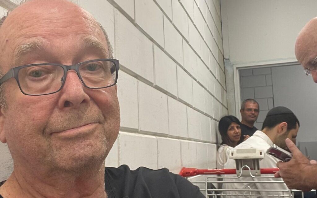 Ivor Levene, taking shelter in supermarket safe room. June 2025