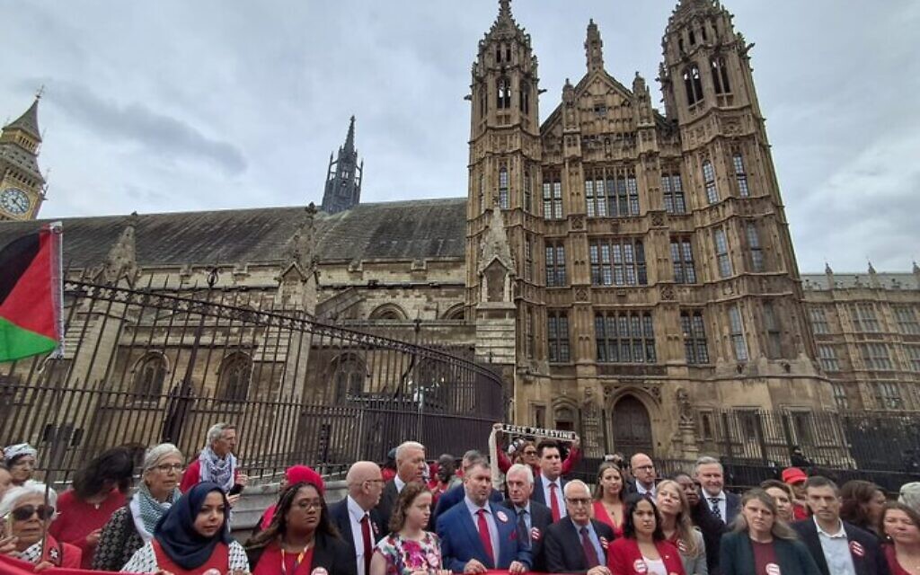 MPs join Palestine Solidarity Campaign protest outside Westminster