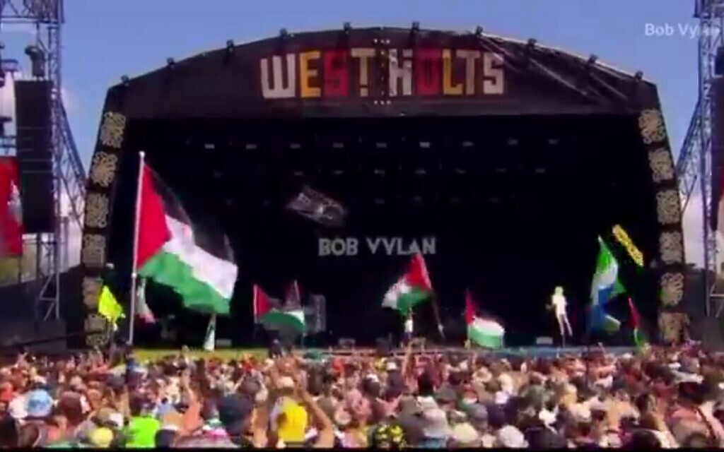 Bob Vylan performing on the West Holts Stage at Glastonbury Festival