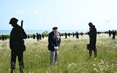 Mervyn Kersh, 100-year old D-Day veteran, at Normandy, June 2025.