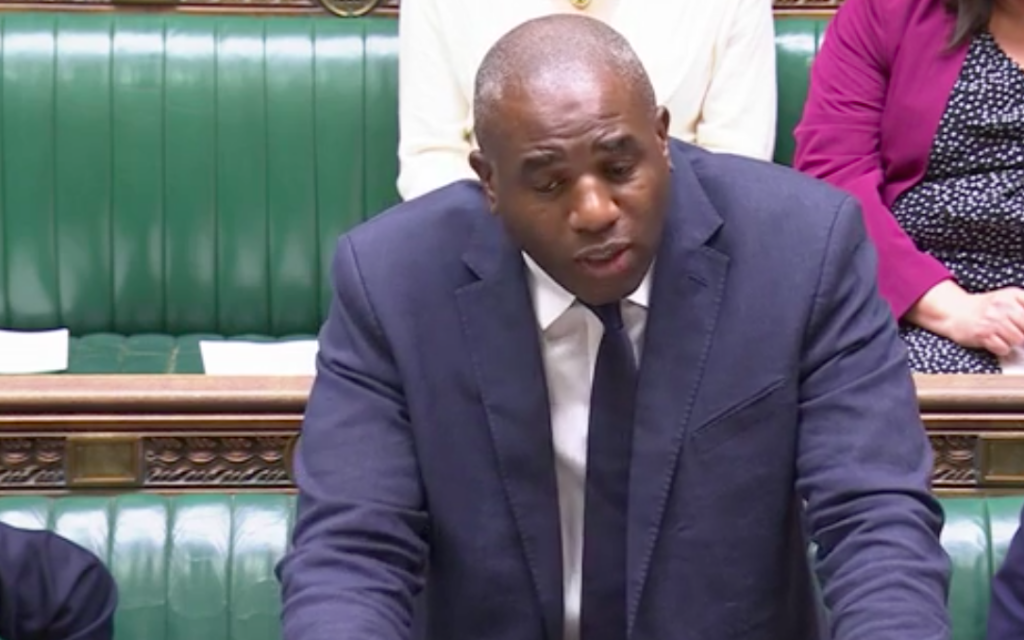 David Lammy statement on Israel-Iran