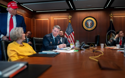 Donald Trump in the White House situation room during the operation to strike Iran's nuclear sites (Credit: The White House)