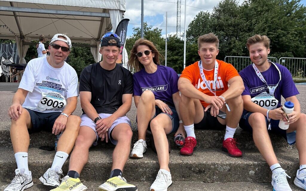 The Klein family supporting Jewish Care and Jami - after the fun run Andrew, Joe (10k) Gayle, Josh, Sam ran the 5k. Sunday 22nd June 2025 The Klein family supporting Jewish Care and Jami - after the fun run Andrew, Joe (10k) Gayle, Josh, Sam ran the 5k. Sunday 22nd June 2025