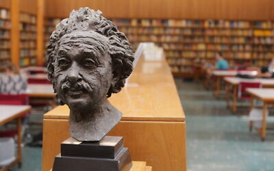 Bust of Albert Einstein at the Hebrew University’s National Library, honouring one of the institution’s visionary founders