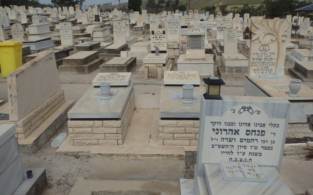 Graves in a Jewish cemetery in Beit She’an, where some terror victims not recognised as Jewish under halacha have been buried separately.
Credit: Wikimapia