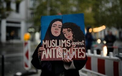 A vigil to show Muslim support for the Jewish community in the wake of 7/10