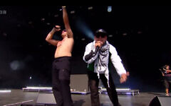 Kneecap's performance at the Glastonbury Festival