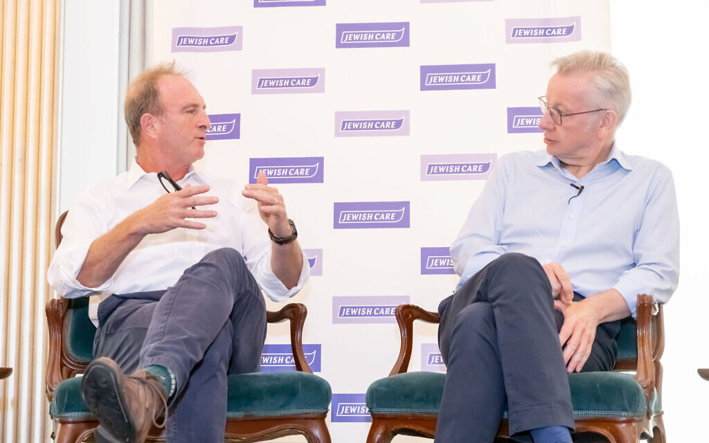 Jewish Care's 103rd Business Breakfast - James Harding in conversation with Michael Gove. Pic: Grainge Photography