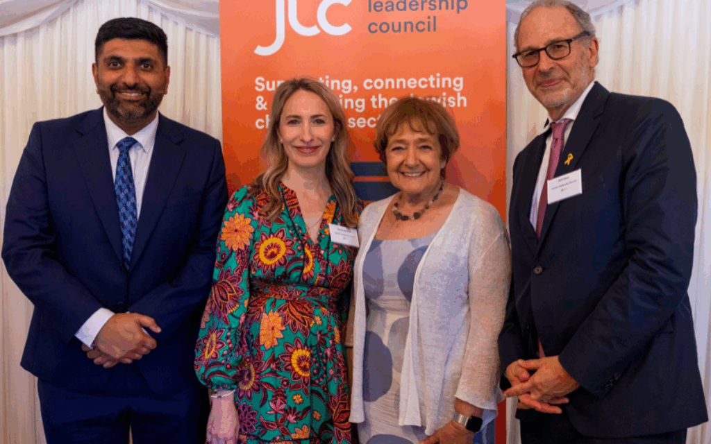 Lord Khan, Claudia Mendoza, Baroness Hodge and Keith Black at the JLC annual members tea