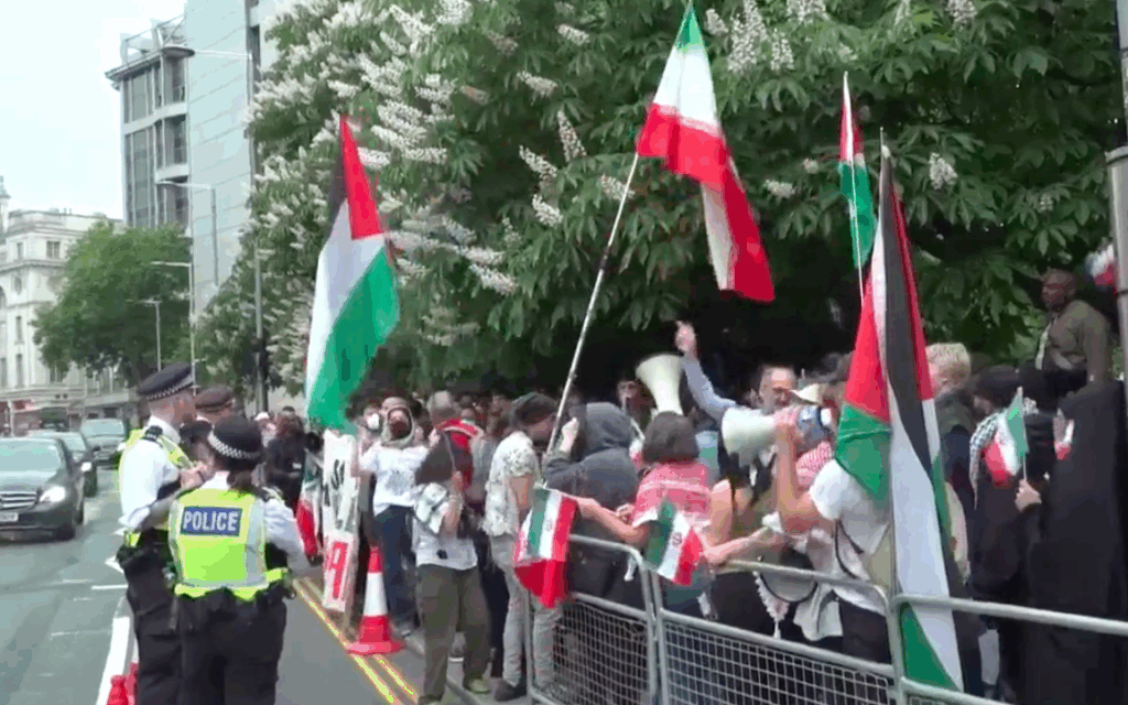 Pro-Iranian regime demo in London