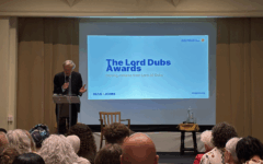 Lord Alf Dubs delivers closing remarks at the 2025 Lord Dubs Awards, hosted by HIAS+JCORE at Westminster Synagogue.